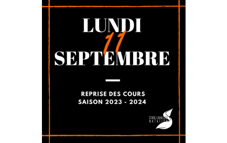 Rentrée 2023 - Les Dates