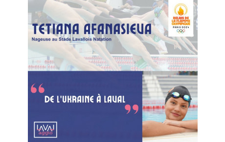 Tetiana porteuse de la flamme olympique !